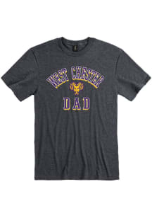 West Chester Golden Rams Charcoal Dad Number One Short Sleeve T Shirt