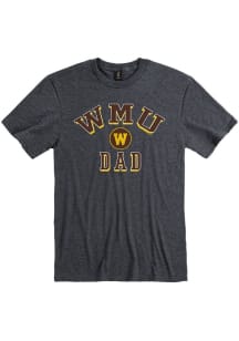 Western Michigan Broncos Charcoal Dad Number One Short Sleeve T Shirt