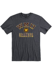 Western Michigan Broncos Charcoal Grandpa Number One Short Sleeve T Shirt