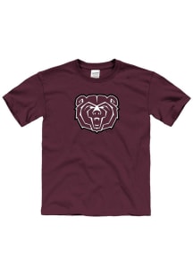 Missouri State Bears Youth Maroon Primay Logo Short Sleeve T-Shirt