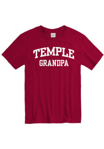 Temple Owls Cardinal Number 1 Graphic Short Sleeve T Shirt