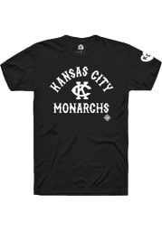 Rally Kansas City Monarchs Black Number 1 Graphic Short Sleeve Fashion T Shirt