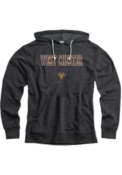 West Chester Golden Rams Mens Grey Snow Heather Flat Name Fashion Hood
