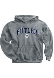 Butler Bulldogs Youth Grey Arch Mascot Long Sleeve Hoodie
