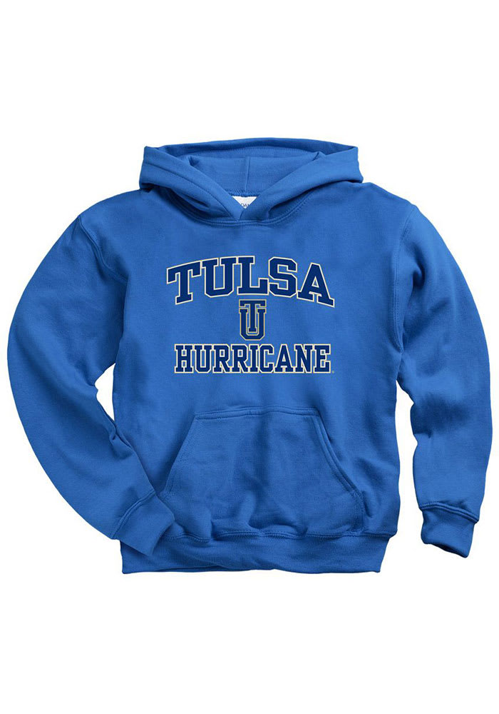 Tulsa Golden Hurricanes Youth Blue No 1 Long Sleeve Hoodie