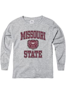 Missouri State Bears Youth Grey No 1 Long Sleeve T-Shirt
