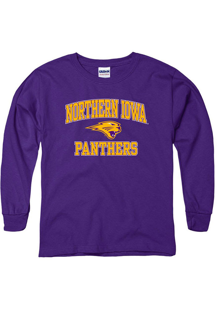 Northern Iowa Panthers Youth Purple No 1 Long Sleeve T-Shirt