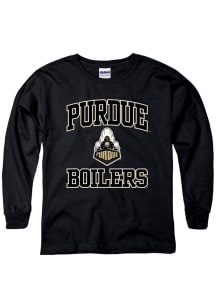 Purdue Boilermakers Youth Black No 1 Long Sleeve T-Shirt