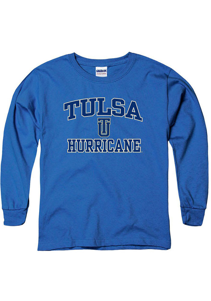 Tulsa Golden Hurricanes Youth Blue No 1 Long Sleeve T-Shirt