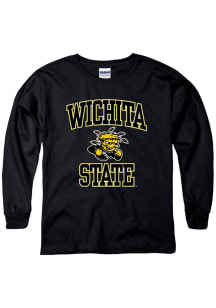 Wichita State Shockers Youth Black No 1 Long Sleeve T-Shirt