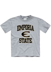 Emporia State Hornets Youth Grey No 1 Short Sleeve T-Shirt