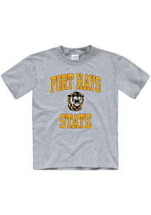 Fort Hays State Tigers Youth Grey No 1 Short Sleeve T-Shirt