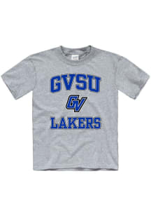 Grand Valley State Lakers Youth Grey No 1 Short Sleeve T-Shirt