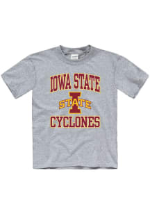 Iowa State Cyclones Youth Grey No 1 Short Sleeve T-Shirt