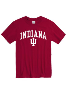 Indiana Hoosiers Crimson Arch Mascot Short Sleeve T Shirt