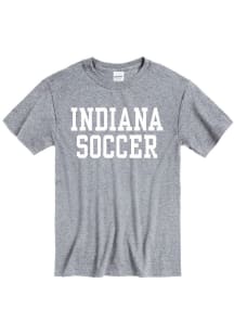 Indiana Hoosiers Grey Soccer Short Sleeve T Shirt