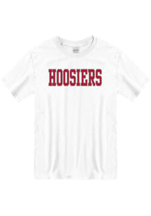 Indiana Hoosiers White Team Name Short Sleeve T Shirt