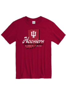Indiana Hoosiers Crimson Stated Short Sleeve T Shirt
