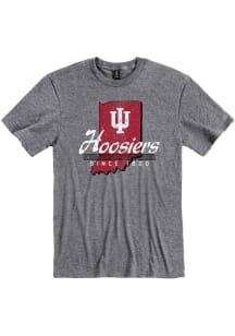 Indiana Hoosiers Grey Stated Short Sleeve Fashion T Shirt
