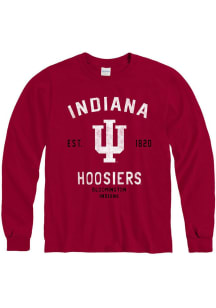 Indiana Hoosiers Crimson Throwback Long Sleeve T Shirt