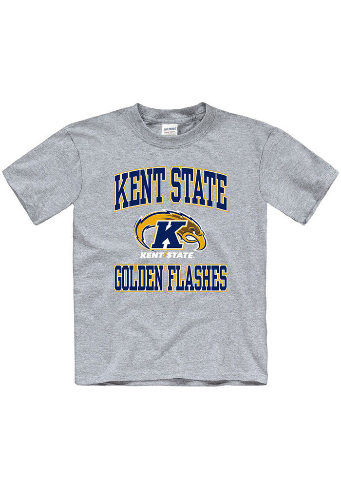 Kent State Golden Flashes Youth Grey No 1 Short Sleeve T-Shirt