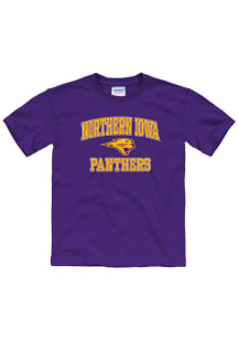 Northern Iowa Panthers Youth Purple No 1 Short Sleeve T-Shirt