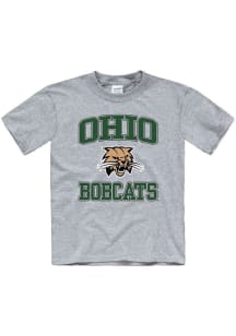 Ohio Bobcats Youth Grey No 1 Short Sleeve T-Shirt