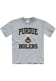 Purdue Boilermakers Youth Grey No 1 Short Sleeve T-Shirt