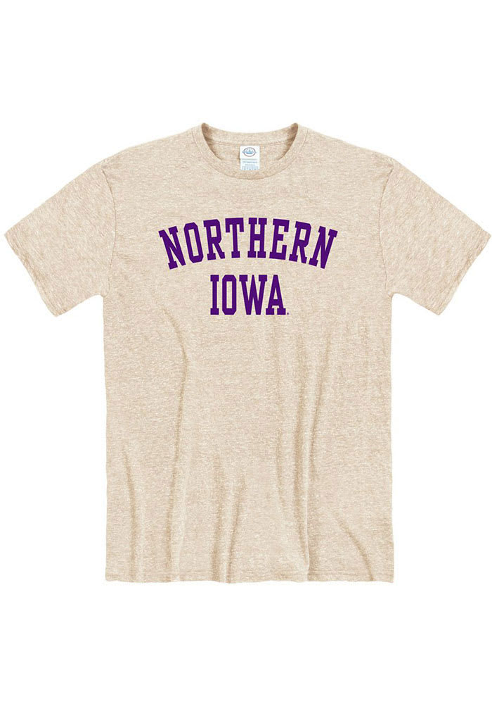 Northern Iowa Panthers Oatmeal Arch Name Short Sleeve Fashion T Shirt