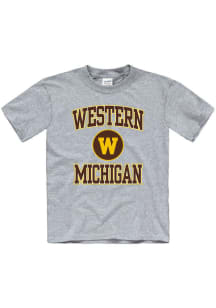 Western Michigan Broncos Youth Grey No 1 Short Sleeve T-Shirt