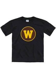 Western Michigan Broncos Youth Black Primary Logo Short Sleeve T-Shirt