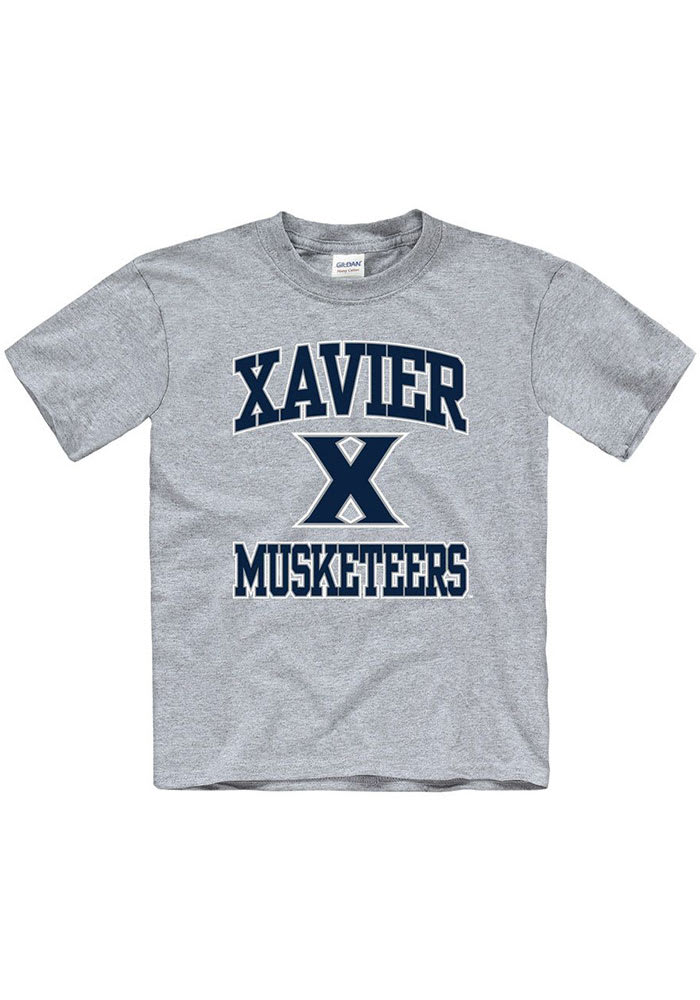 Xavier Musketeers Youth Grey No 1 Short Sleeve T-Shirt