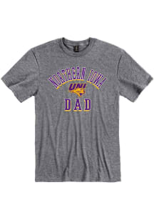 Northern Iowa Panthers Grey Dad Number One Short Sleeve T Shirt