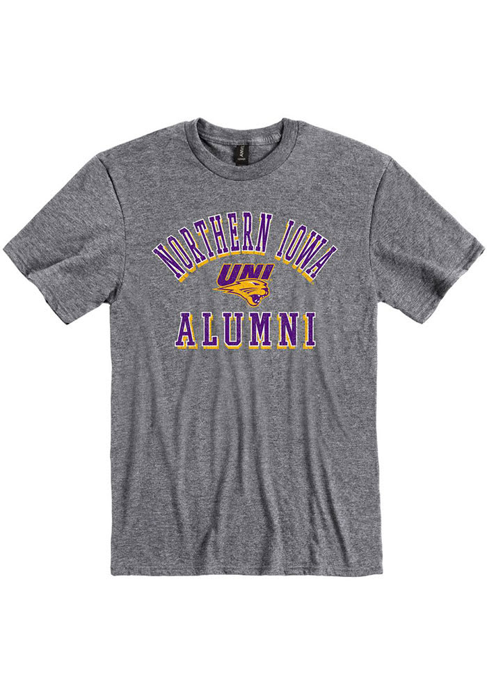 Northern Iowa Panthers Grey Alumni Short Sleeve Fashion T Shirt