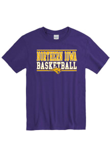 Northern Iowa Panthers Purple Basketball Short Sleeve T Shirt