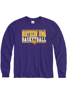 Northern Iowa Panthers Purple Basketball Long Sleeve T Shirt