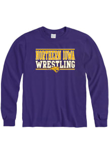 Northern Iowa Panthers Purple Wrestling Long Sleeve T Shirt