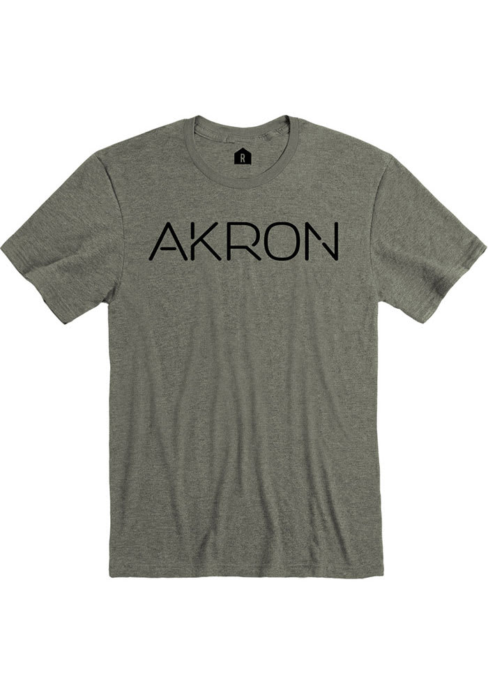 Rally Akron Disconnected Short Sleeve Fashion T Shirt - Olive Green