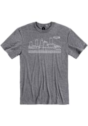 Rally Akron Skyline Short Sleeve Fashion T Shirt - Grey