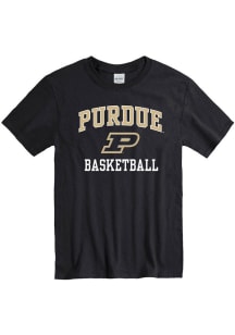 Purdue Boilermakers Black Basketball Short Sleeve T Shirt