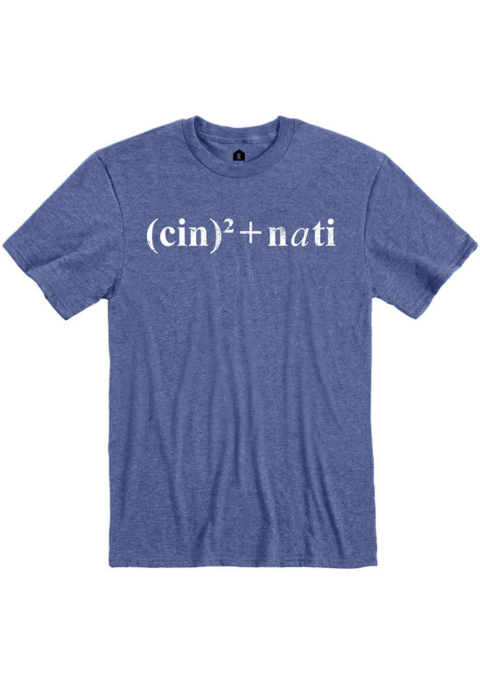 Cincinnati Blue Equation Short Sleeve Fashion T Shirt