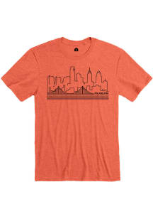 Philadelphia Orange Skyline Short Sleeve Fashion T Shirt