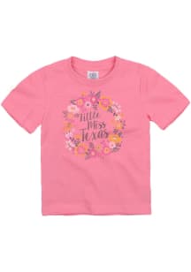 Texas Toddler Girls Pink Little Miss Short Sleeve T-Shirt