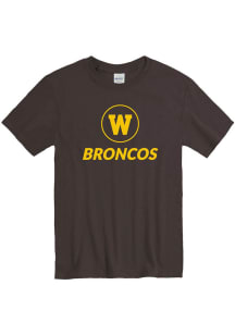 Western Michigan Broncos Brown Big Logo Short Sleeve T Shirt