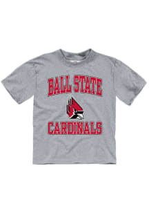 Ball State Cardinals Toddler Grey No 1 Short Sleeve T-Shirt