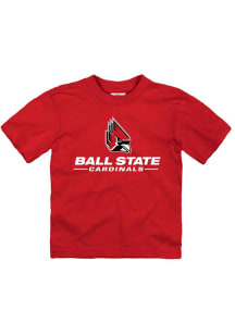 Ball State Cardinals Toddler Red Primary Logo Short Sleeve T-Shirt