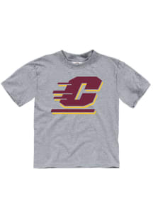 Central Michigan Chippewas Toddler Grey Primary Logo Short Sleeve T-Shirt