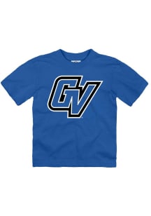 Grand Valley State Lakers Toddler Blue Primary Logo Short Sleeve T-Shirt