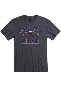 Tulsa Golden Hurricane Charcoal Alumni Short Sleeve T Shirt
