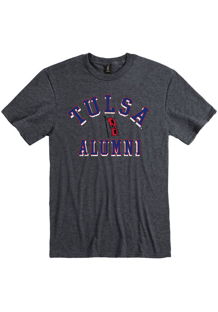 Tulsa Golden Hurricanes Charcoal Alumni Short Sleeve Fashion T Shirt